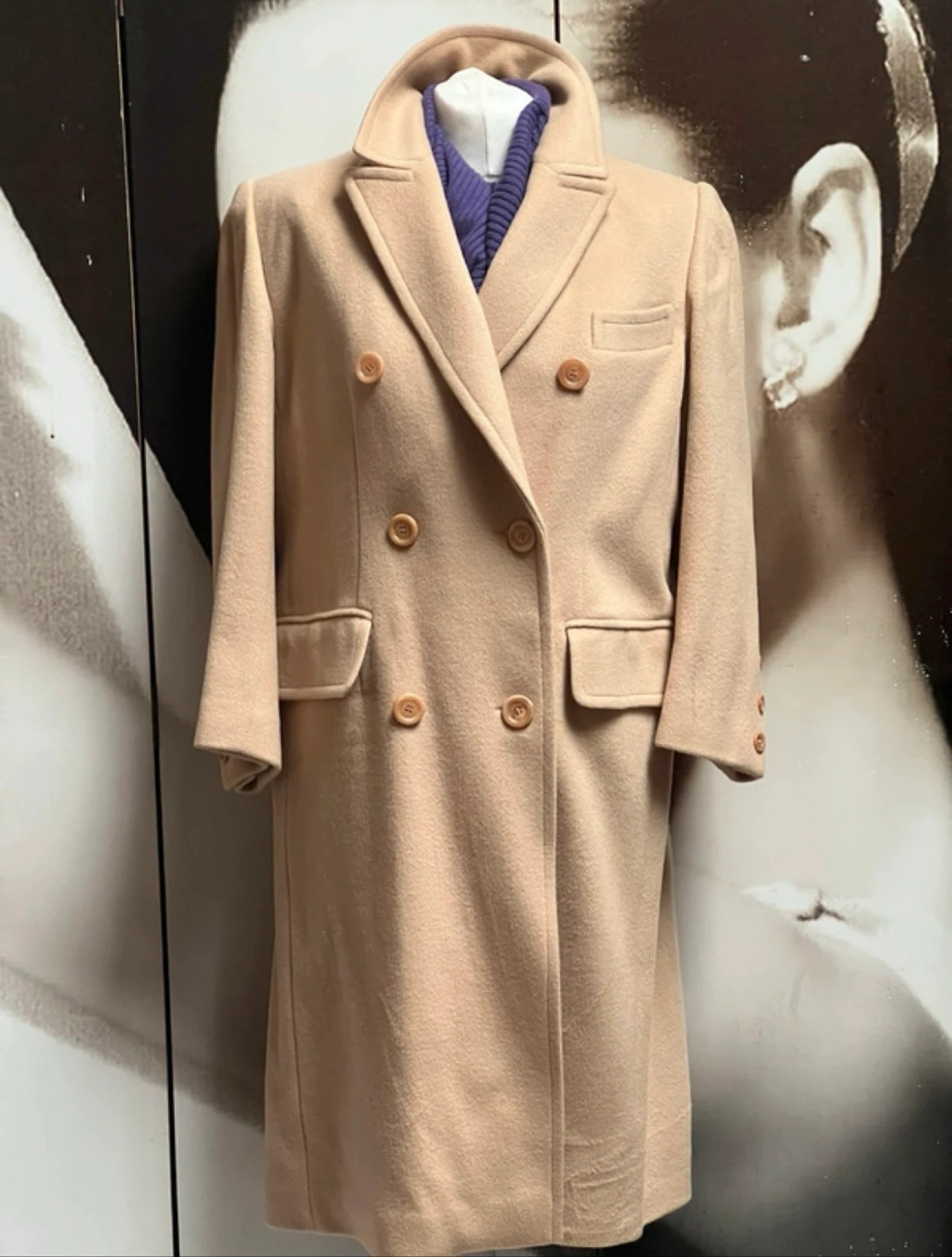 Marilyn de Perel long coat in angora cashmere wool – photo 7